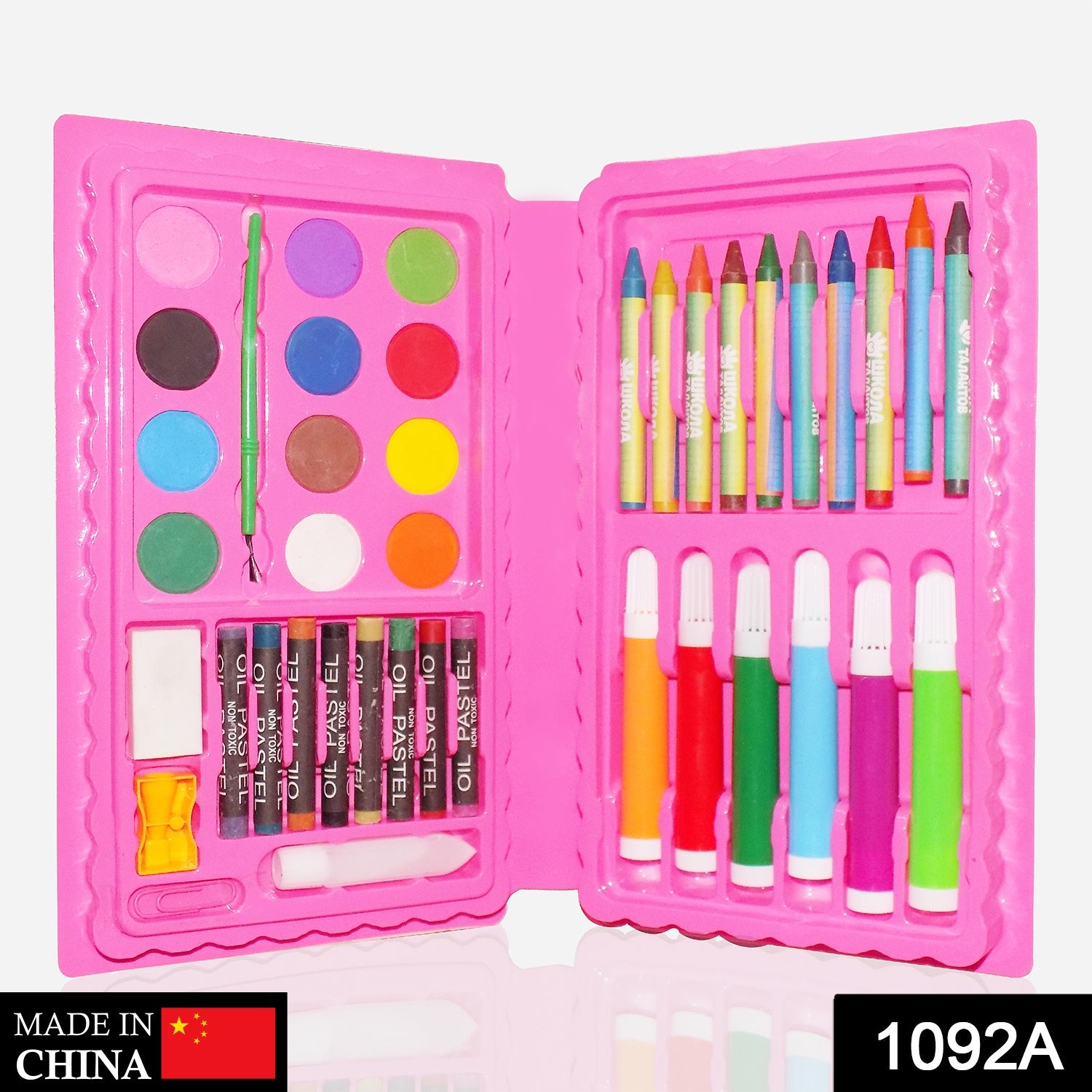 1092A Coloring Combo Colors Box Color Pencil, Crayons, Water Color, Sketch Pens Set of 42 DeoDap 1092A Coloring Combo Colors Box Color Pencil, Crayons, Water Color, Sketch Pens Set of 42 DeoDap